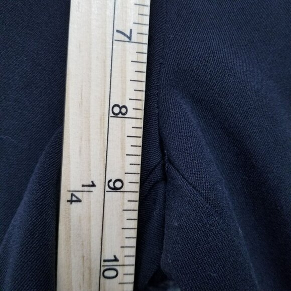 Rampage Pants Womens 1 Black Stretch Mid Rise Solid Button Detail Trouser - Picture 4 of 14